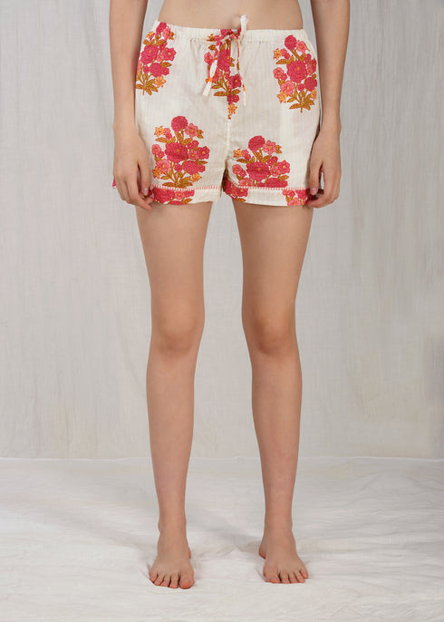 Women's Floral Nightshirt Set